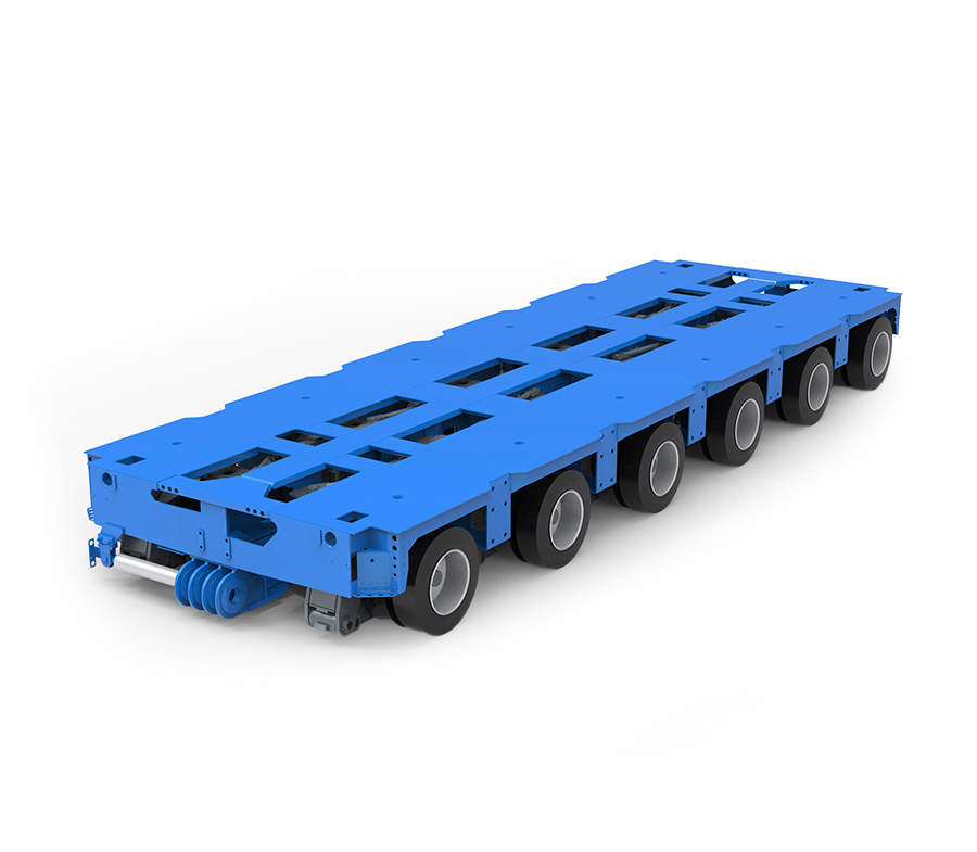 KTG-6 hydrauliske aksler line trailer med 6 akslet (SPT)